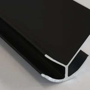 16 mm Alumínium Külső Ív takaró Profil Fekete