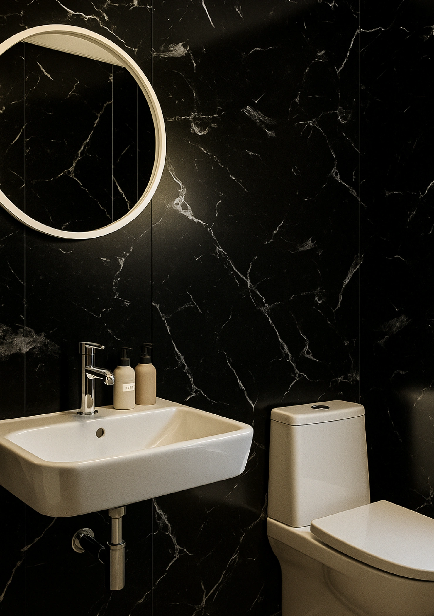 Black White PVC Falpanel Referencia