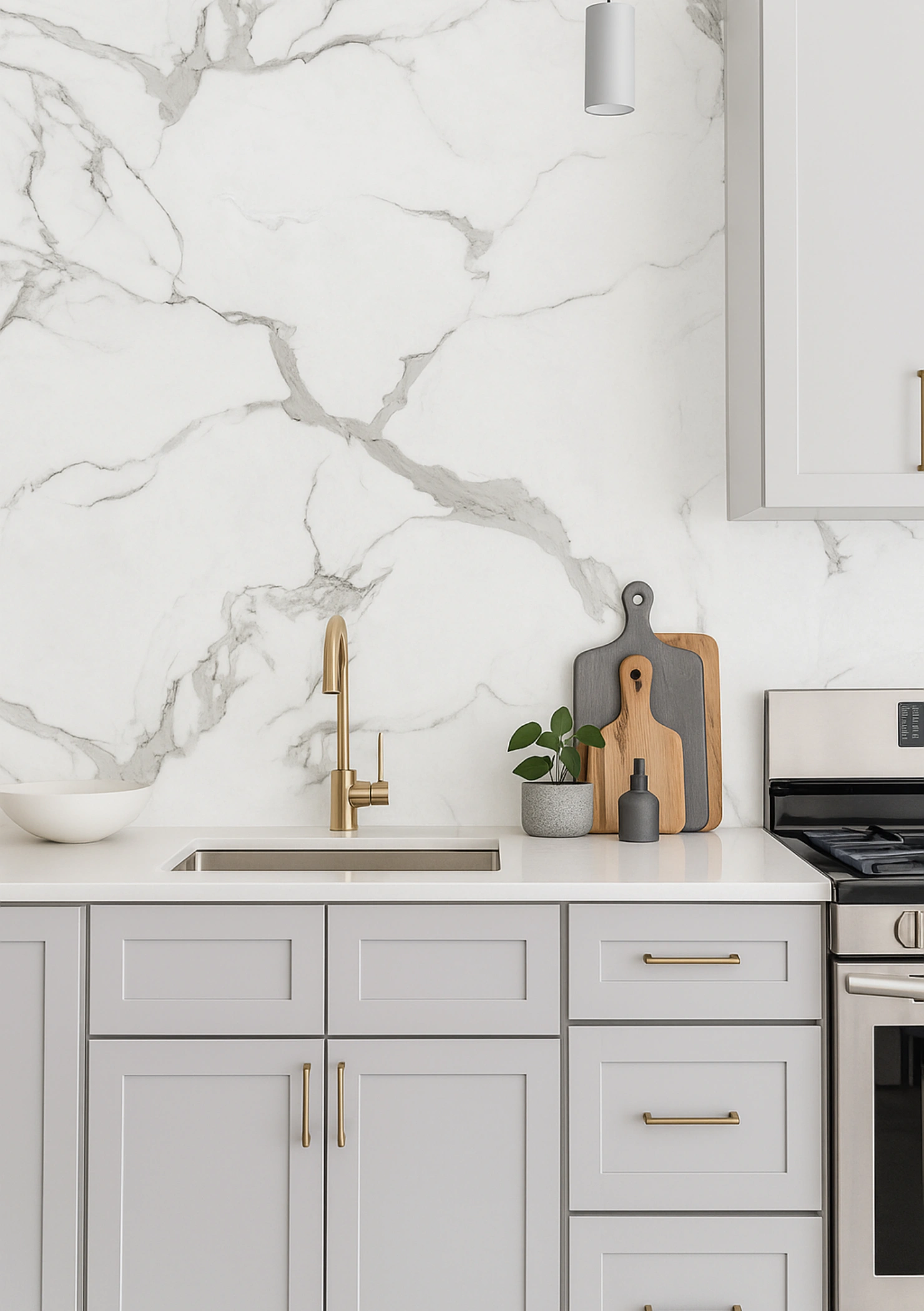 Carrara Marble SPC Falpanel Referencia