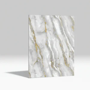 Gold Mist PVC márványhatású Falpanel (Méret: 1220 × 2800 mm)