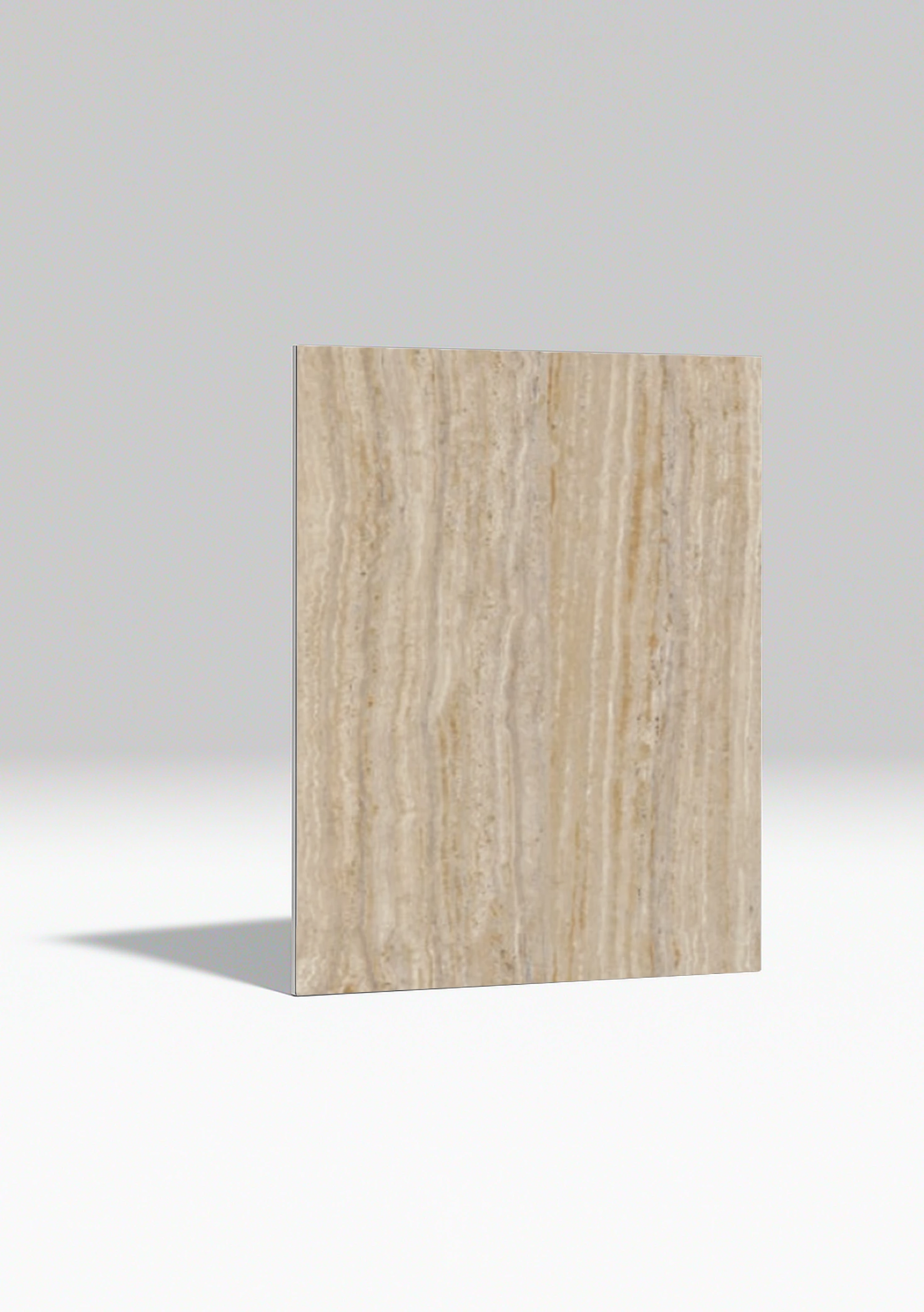 Travertine PVC bézs színű Falpanel (Méret: 1220 × 2800 mm)
